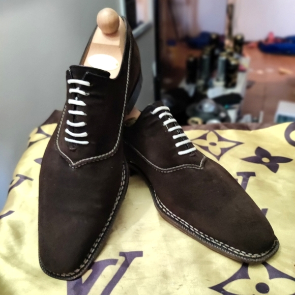 Sutor mantellassi brown suede oxfords - Picture 5 of 11